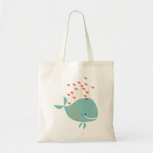 Lycklig Whale Tygkasse