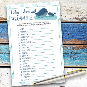 Lycklig Whales Baby Ord-skammusslor för babyskor