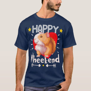Lycklig Wheekend Guinea Gris Wheek Wheek Guinea Gr T Shirt
