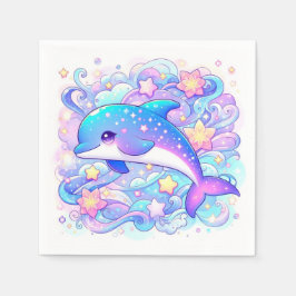Lycklig Whimsical Dolphin Baby Shower Pappersservett