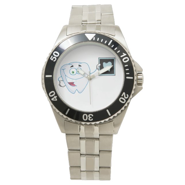 Lycklig White Tooth Watch Armbandsur (Framsida)