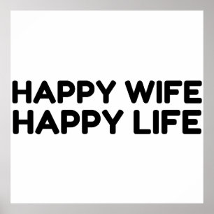 Lycklig Wife Life Poster