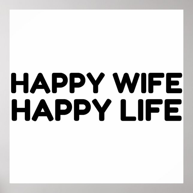 Lycklig Wife Life Poster (Framsidan)