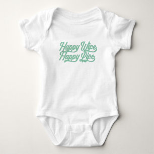 Lycklig Wife Lycklig Life Mors dag Bodykosten T Shirt