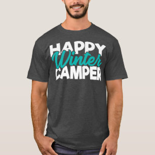 Lycklig Winter Camper Snö Camping Legend Winter Ca T Shirt