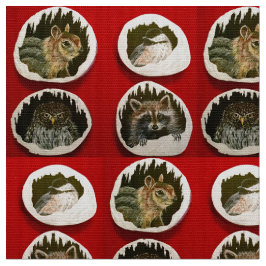 Lycklig Winter Friends Tyg