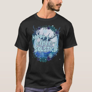 Lycklig Winter Solstice firar säsongen T Shirt