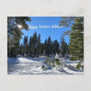 Lycklig Winter Solstice från Tahoe City! Vykort