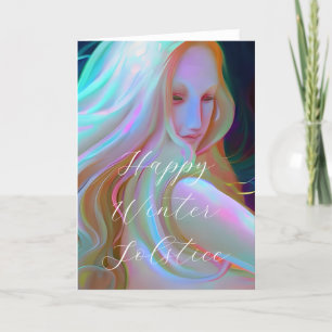 Lycklig Winter Solstice Kort
