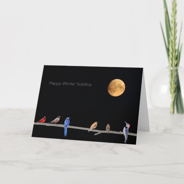 Lycklig Winter Solstice Kort (Framsida)