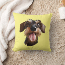 Lycklig Wirehved Dachshund