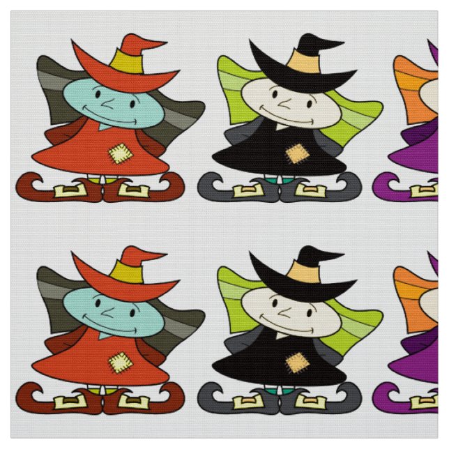 Lycklig Witch Trio Tyg (Provkarta)