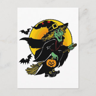Lycklig Witch Vykort