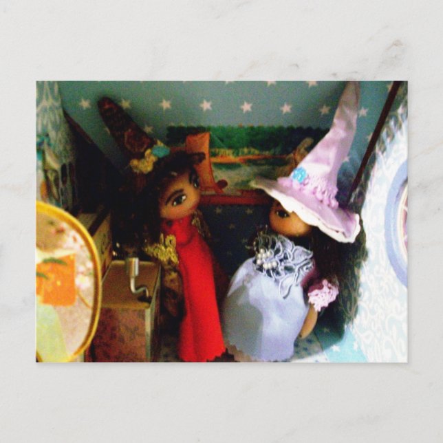 Lycklig Witches Vykort (Framsida)