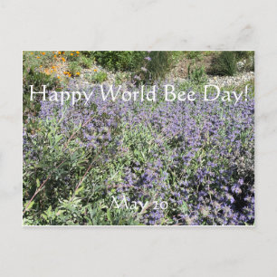 Lycklig World Bee Day!Postcard-vykort Vykort