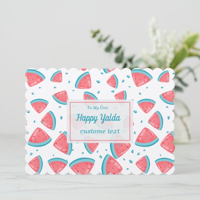 Lycklig Yalda Night Firande Inbjudningar (Stående Fram)