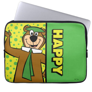 Lycklig Yogi Bear Laptop Fodral