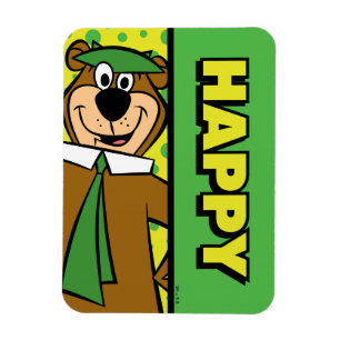Lycklig Yogi Bear Magnet