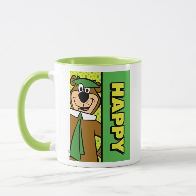 Lycklig Yogi Bear Mugg (Vänster)