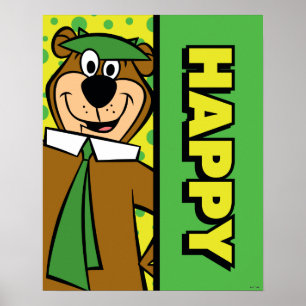 Lycklig Yogi Bear Poster