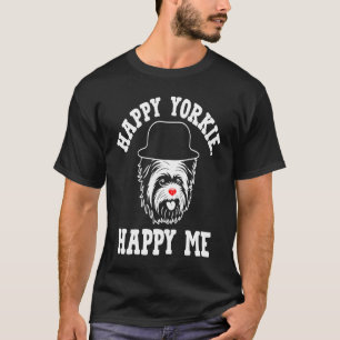 Lycklig Yorkie Lycklig Me Yorkshire Terrier Hund a T Shirt