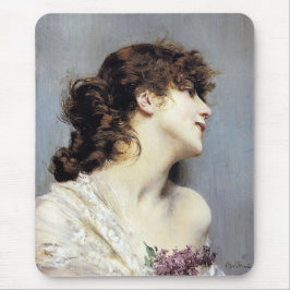 Lycklig Young Woman (av Giovanni Boldini) Musmatta