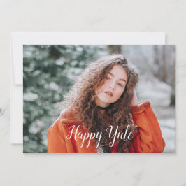 Lycklig Yule Julkort