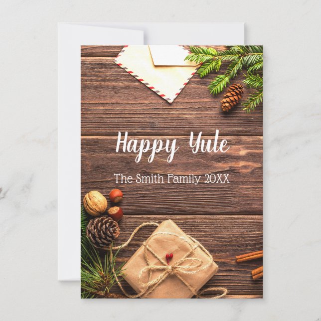 Lycklig Yule Meddelande (Framsida)