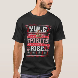 Lycklig Yule Pagan Winter Solstice Roligt Ugly Chr T Shirt