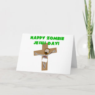 Lycklig Zombie Jesus Day Helgkort