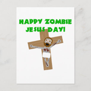 Lycklig Zombie Jesus Day Vykort
