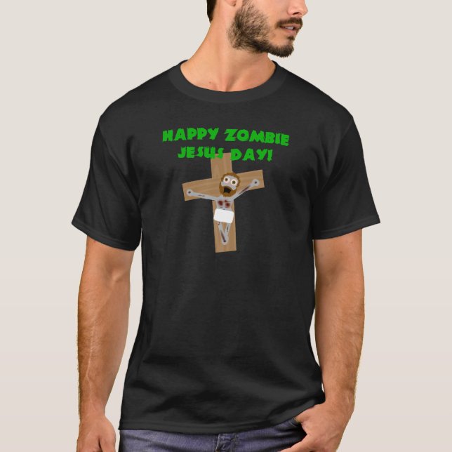 Lycklig ZombieJesus dag Tröja (Framsida)
