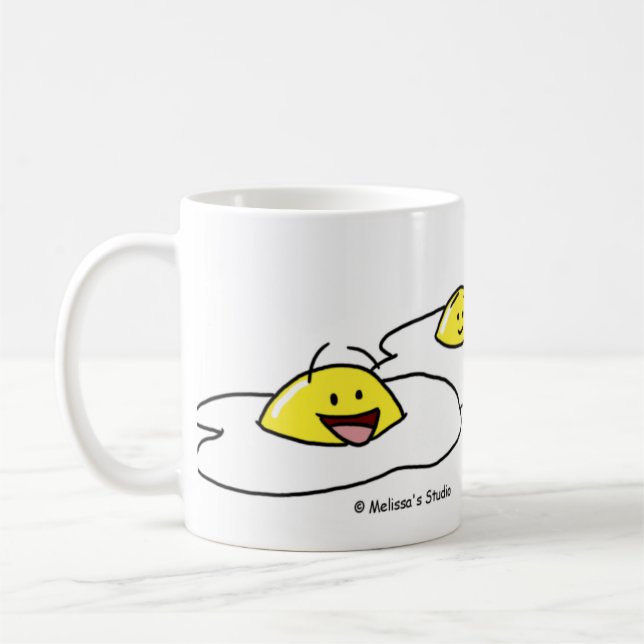 Lyckliga ägg kaffemugg (Vänster)
