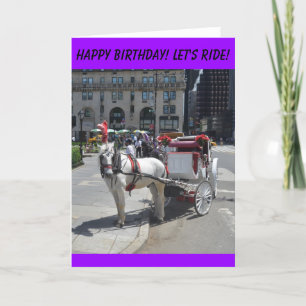 Lyckliga Birhday! Låt oss rida! Kort