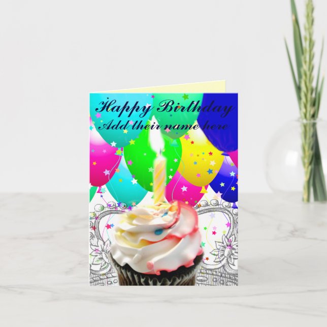 Lyckliga Birthday_ Kort (Framsida)