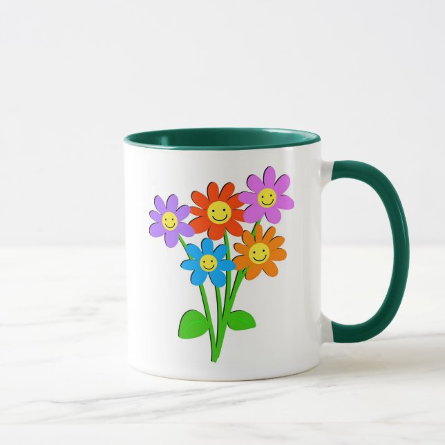 Lyckliga blommor mugg (Höger)