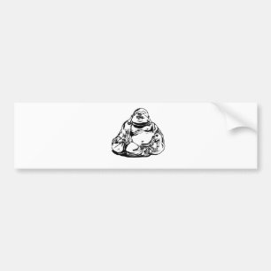 Lyckliga Buddha Bildekal