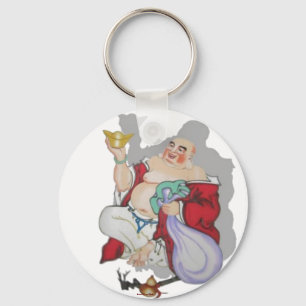 Lyckliga Buddha Keychain Nyckelring