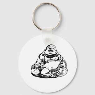 Lyckliga Buddha Nyckelring