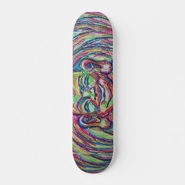 Lyckliga Buddha stiger ombord Skateboard Bräda 20,5 Cm (Framsida)