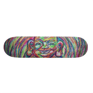 Lyckliga Buddha stiger ombord Skateboard Bräda 20,5 Cm