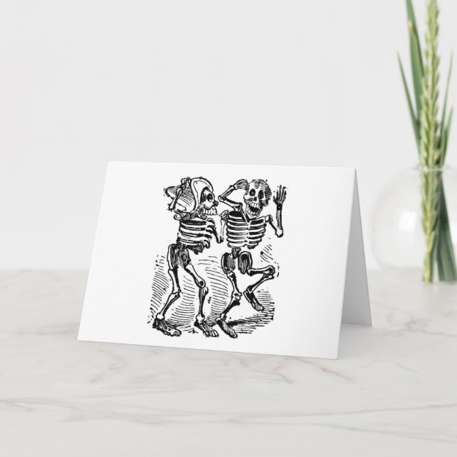 "Lyckliga Calaveras" Mexico day of the dead Kort (Framsida)
