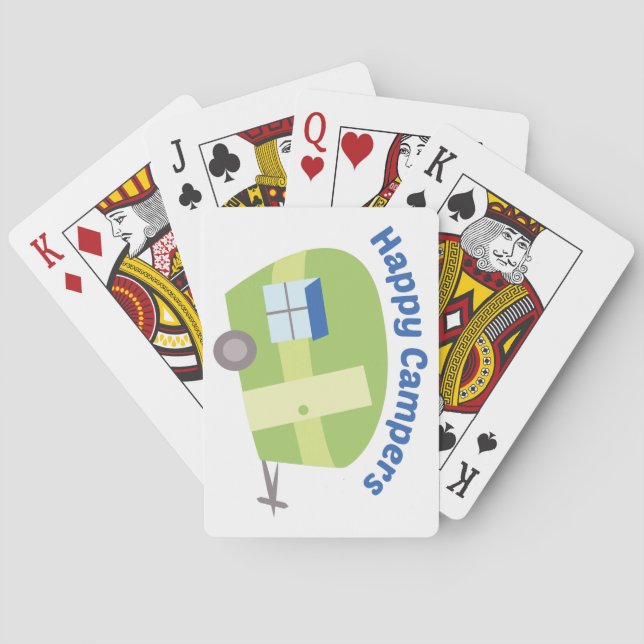 Lyckliga campare casinokort (Baksidan)