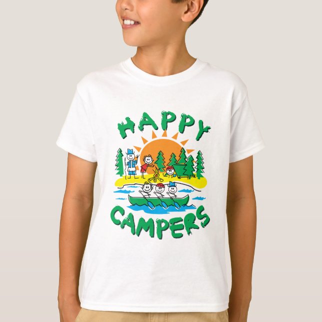 Lyckliga campare tee shirt (Framsida)