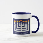 Lyckliga Chanukah Mugg<br><div class="desc">Tänd menora</div>