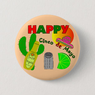 "Lyckliga Cinco saltar limefrukt för de Mayo", Knapp