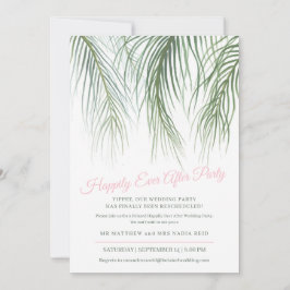 Lyckliga dagar palm efter Bröllopsfesten Spara Datumet