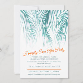 Lyckliga dagar teal palm efter Bröllopsfesten Spara Datumet