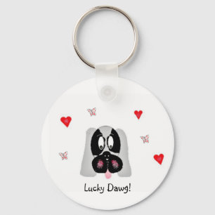 Lyckliga Dawg! Keychain Nyckelring