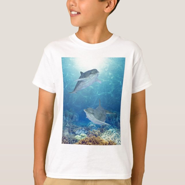 lyckliga delfiner tee shirt (Framsida)